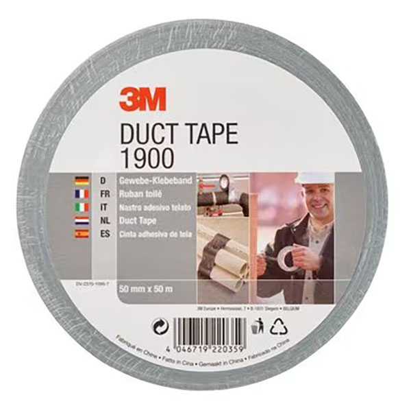 CINTA MULTIUSO AMERICANA PLATA 1900P50 3M 50MX50 MM