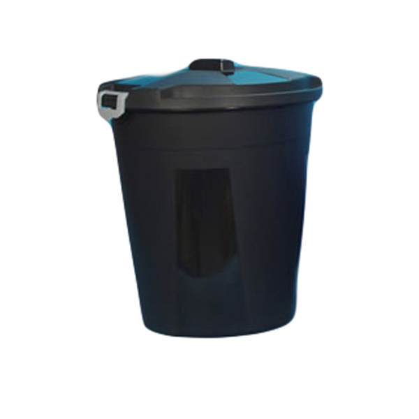 CUBO BASURA INDUSTRIAL NEGRO CU-50N PLASVIDAVI 50 L