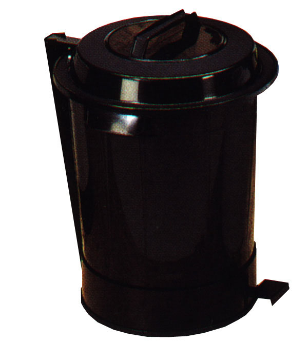 CUBO BASURA C/ PEDAL NEGRO 23190 DENOX 95 L