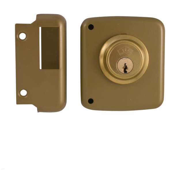 CERRADURA SOPREPONER IZDA 11-12 DORAD JIS 120