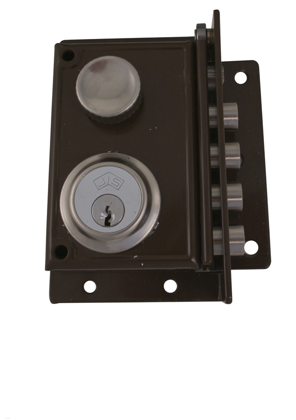 CERRADURA SOBREPONER DCHA 240 MARRON JIS SANSON 70