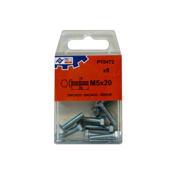TORNILLO DIN933 C/EXAG ZN C/3 48508-PT0479 PROFER TOP 8X30 MM