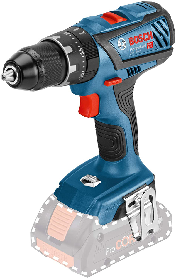 TALADRO PER S/BAT 2V 13MM LBOX GSB 18V-28 BOSCH 18 V