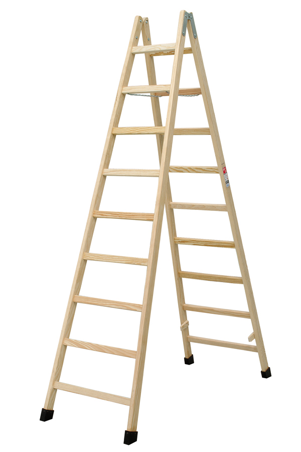 ESCALERA MADERA P CANTO 6PELD 4TE180 VILLAR 1,80 M