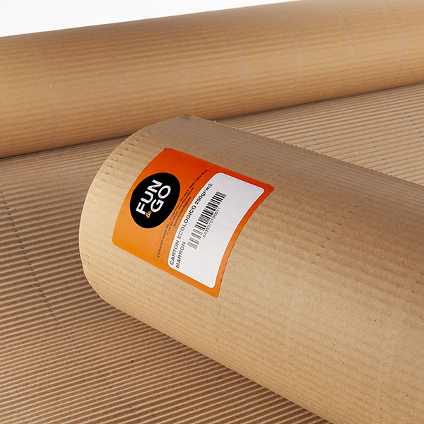 CARTON ONDULA ECOL MARRON 10007 FUN&GO 0,90X25 M