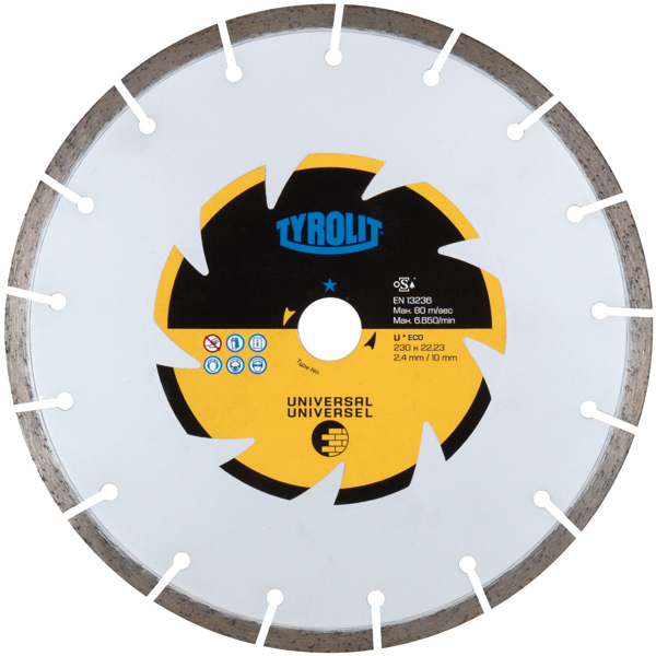 DISCO DIAMANTE GENERAL OBRA 609173 TYROLIT 115 MM
