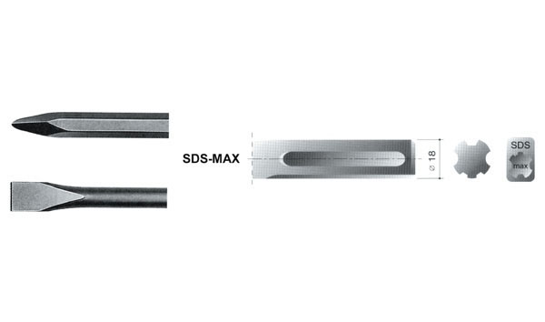 PUNTERO SDS PLUS 1401-2 HEPYC 250 MM