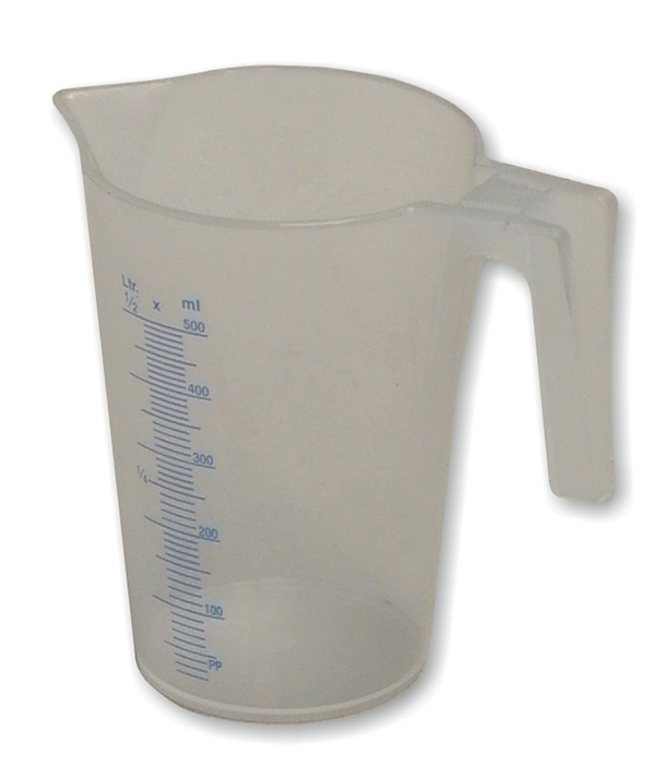JARRA MEDIDORA POLIPROPILENO MB-PP-50 MATO 0,5 L