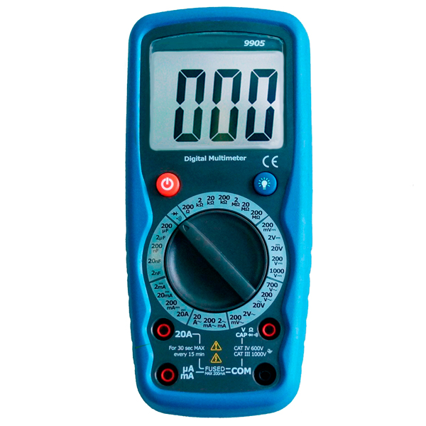 MULTIMETRO DIGITAL 20A ST9905 STANDARD 1000 V