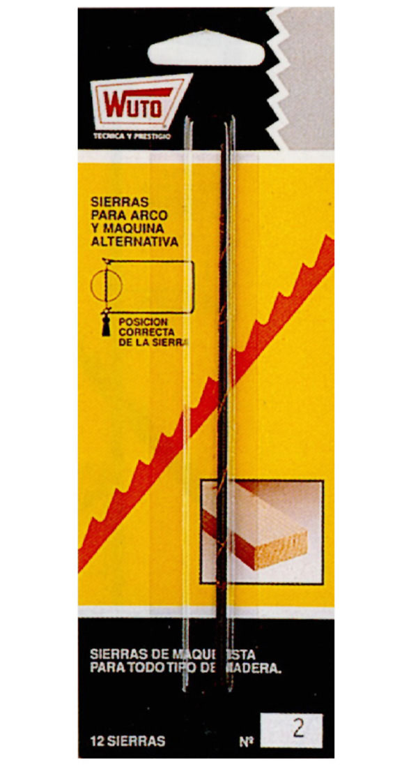 SIERRA MARQ.MADERA BLISTER N4 4/13MABL WUTO 13 CM