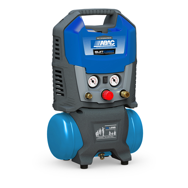 COMPRESOR BRICO 1'5HP S/ACEITE SUITCASE 6 ABAC 6 L