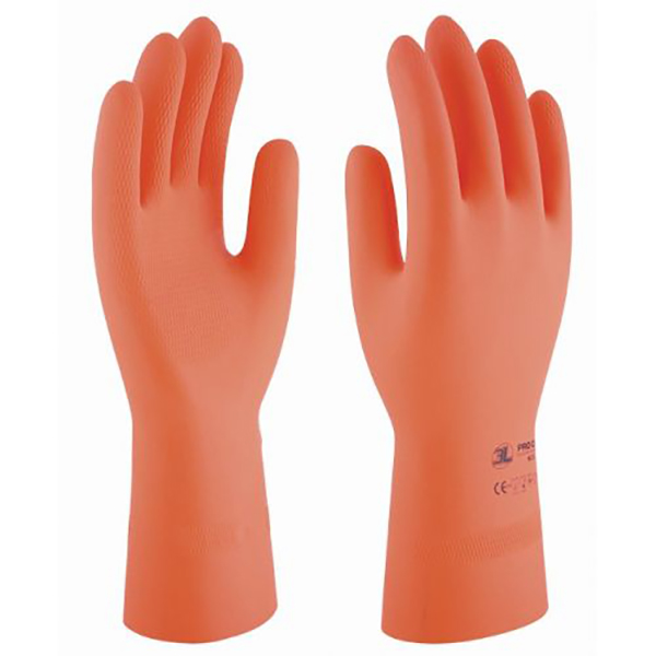 GUANTE LATEX INDUSTRIAL NARANJA GID-001 3L PRO-TEX T.10