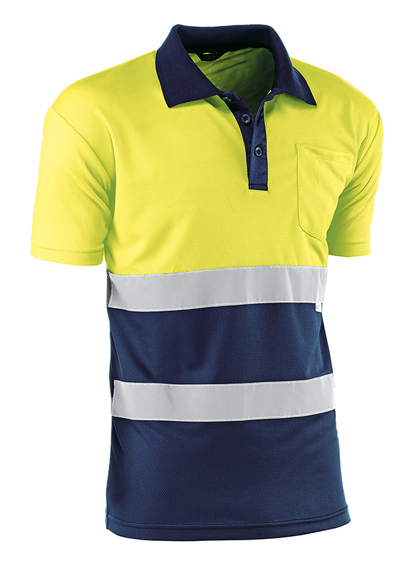 POLO A.VISIBILIDAD MC AMAR/MARINO HV720BC JUBA XXL