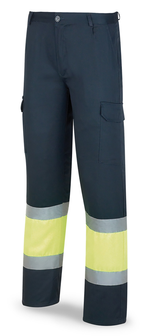 PANTALON A.VISIBILIDAD AMARILLO AZUL 388-PFY MARCA 58