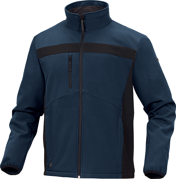 CHAQUETA CORTAVIENTO SOFTSHELL AZUL-NEGRO LULEA2 M
