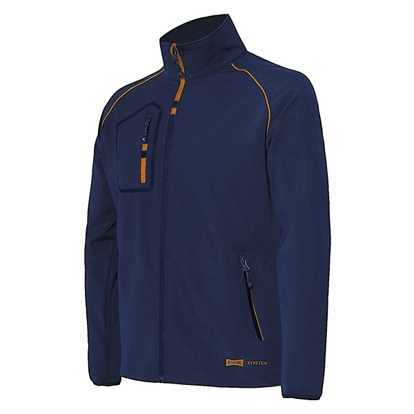 CHAQUETA SOFTSHELL AZUL 04529B RUSH L