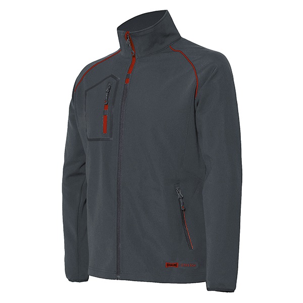 CHAQUETA SOFTSHELL GRIS 04529B RUSH L