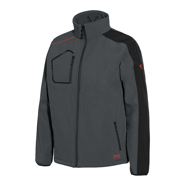 CHAQUETA SOFTSHELL KIND GRIS 04508B STARTER XL