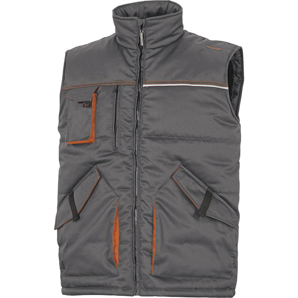 CHALECO MULTIBOLSILLOS MACH GRIS-NARANJA STOCKTON3 XL