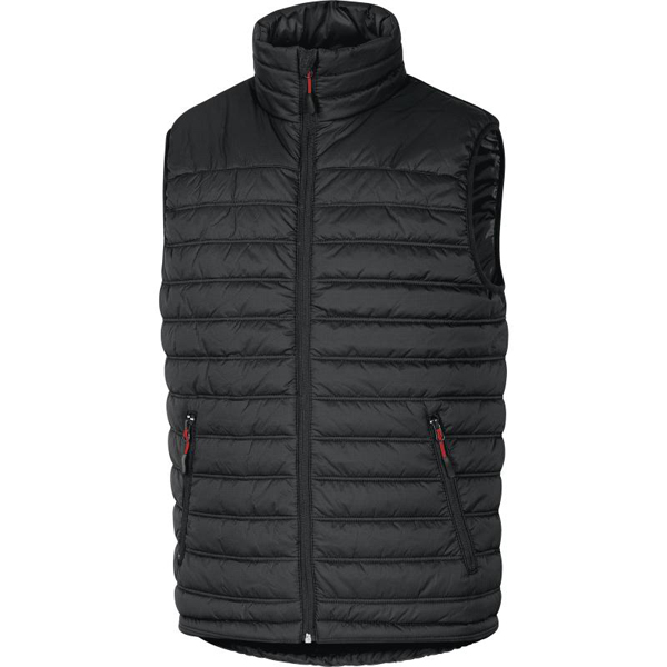 CHALECO PLUMON 3 BOLSILLOS ROJO-NEGRO GDOONNR XL