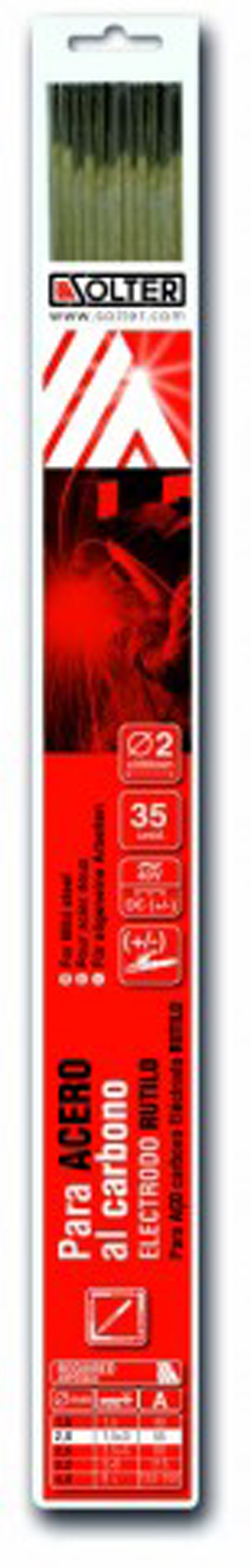 ELECTRODO RUTILO BLISTER 12 UD 5968 SOLTER 4X350 MM