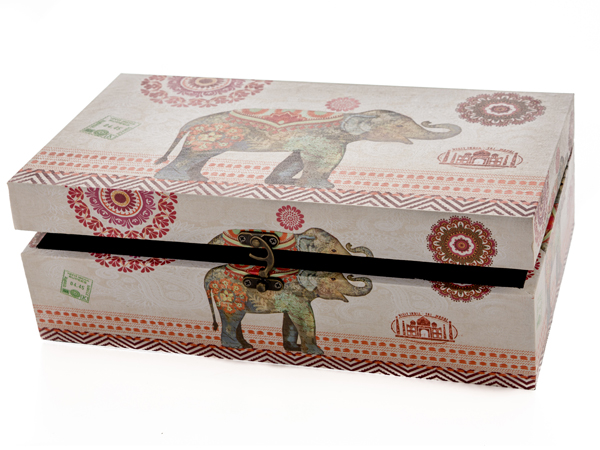 CAJA ETNICA RECTANGULAR 49893 ARTE REGAL 29X15X8 CM