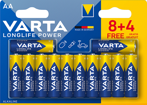 PILA ALCALINA LR6 AA 8+4GRATIS 4906121472 VARTA -